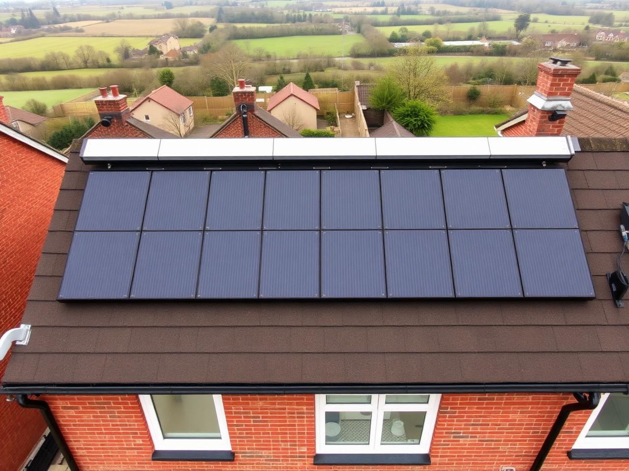 Completed solar array in Pendle