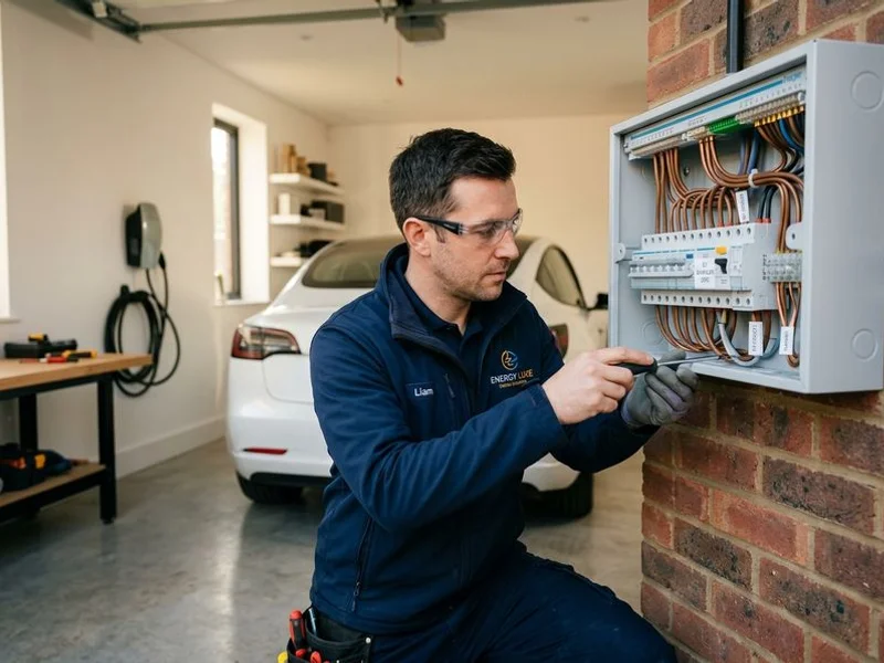 Ecowise Grants4Homes electrician wiring dedicated EV charger circuit